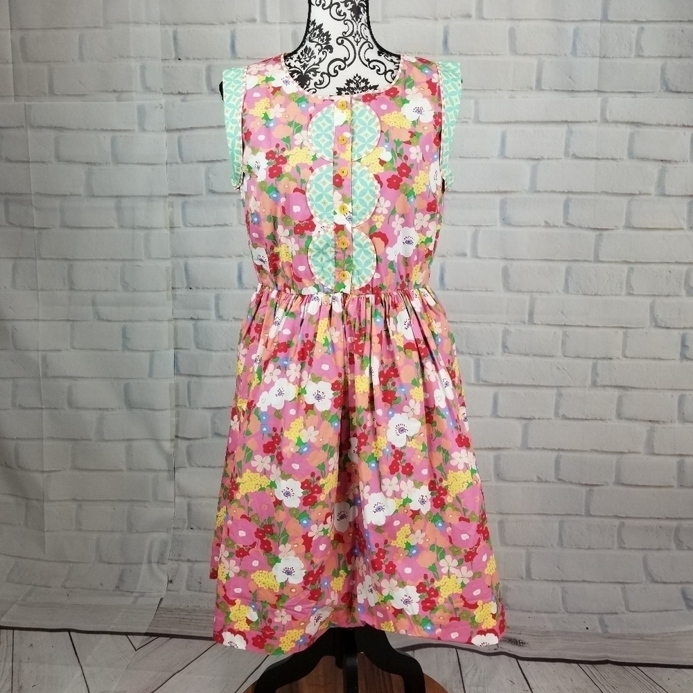 Matilda Jane sleeveless sz m dress pockets lined